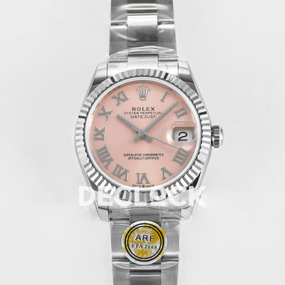 DateJust 31 278274 SS THBF 1:1 Best Edition 904L Steel RG Roman Diamonds Dial on Oyster Bracelet HZ Cal.2236