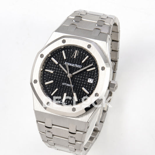 Audemars Piguet Royal Oak 15300 ZF Black SA3120 — angled dial view