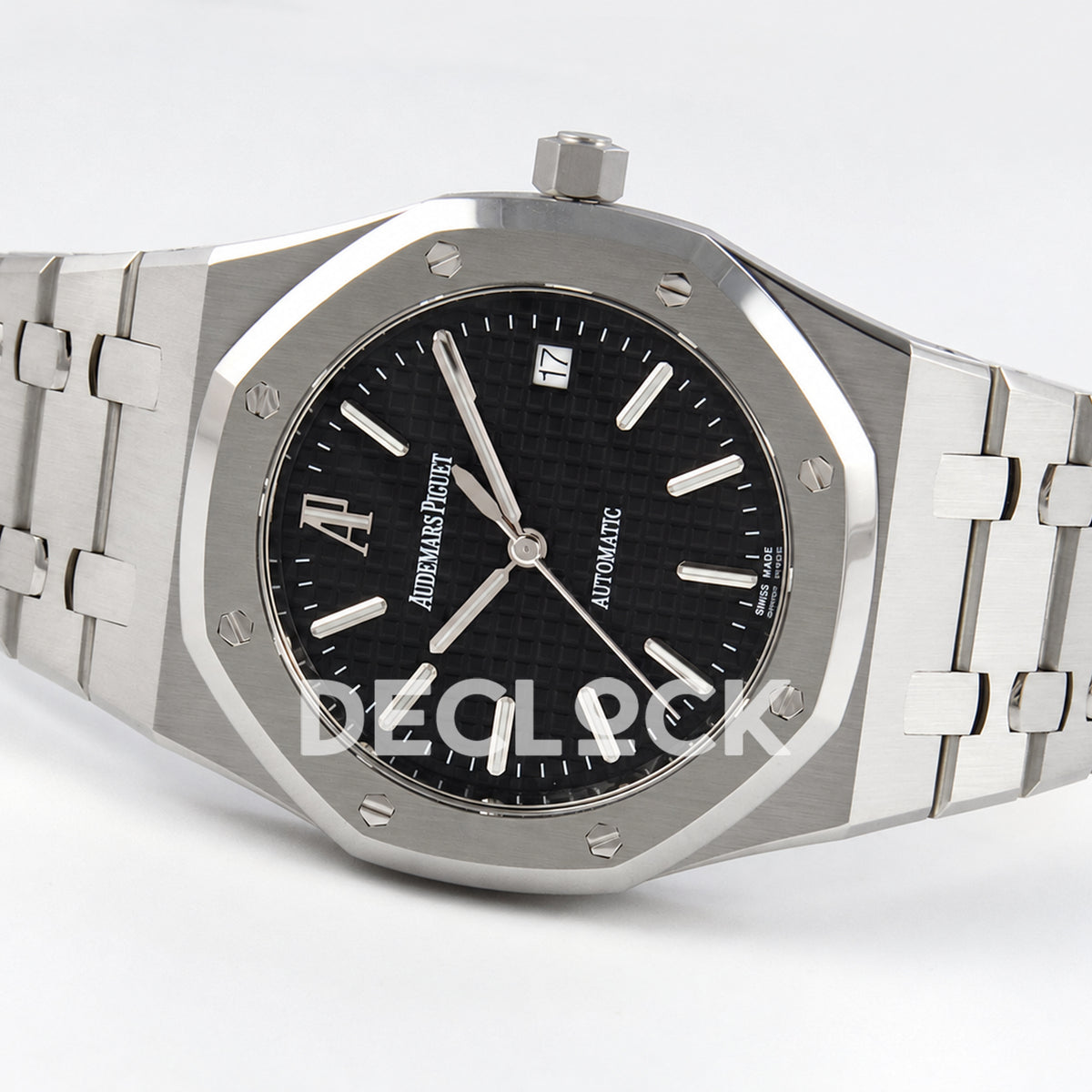 Audemars Piguet Royal Oak 15300 ZF Black SA3120 — full watch side angle