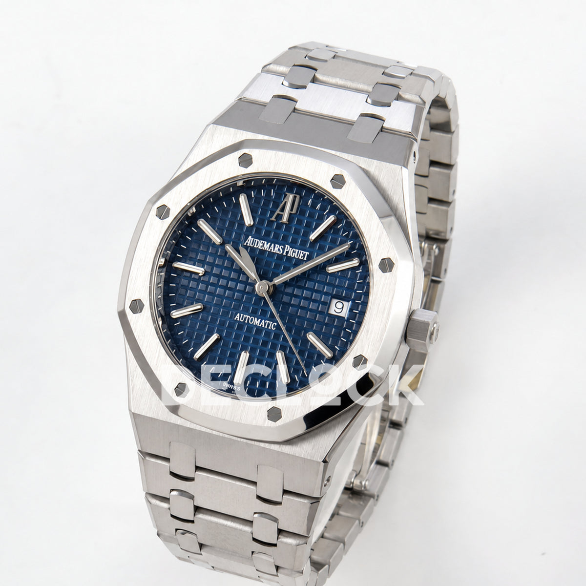 Audemars Piguet Royal Oak 15300 ZF Blue SA3120 — angled dial view