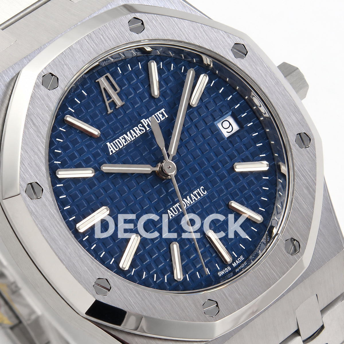 Audemars Piguet Royal Oak 15300 ZF Blue SA3120 — dial detail
