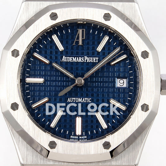 Audemars Piguet Royal Oak 15300 ZF Blue SA3120 — front dial close up