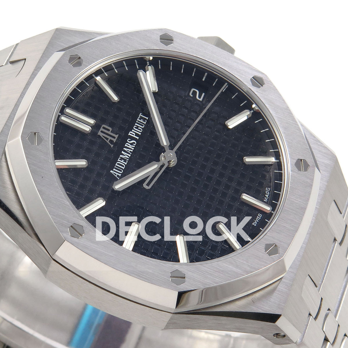 Audemars Piguet Royal Oak 15500 DDF Black Bracelet DD4302 replica - dial side angle