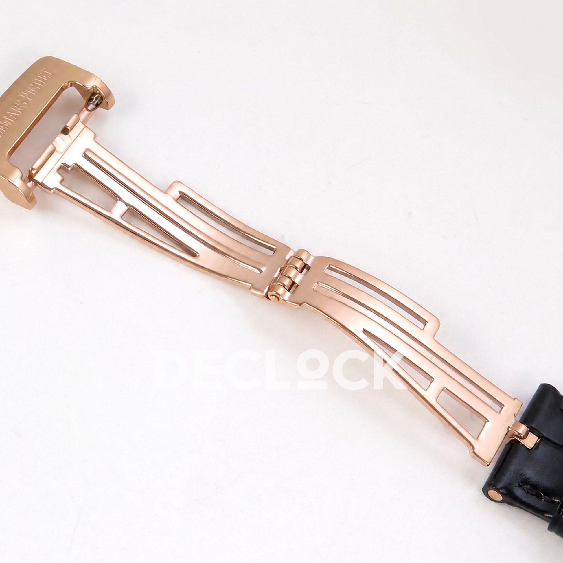Audemars Piguet Royal Oak 41mm 15500 Rose Gold Black Dial Leather Strap DDF DD4302 Super Clone