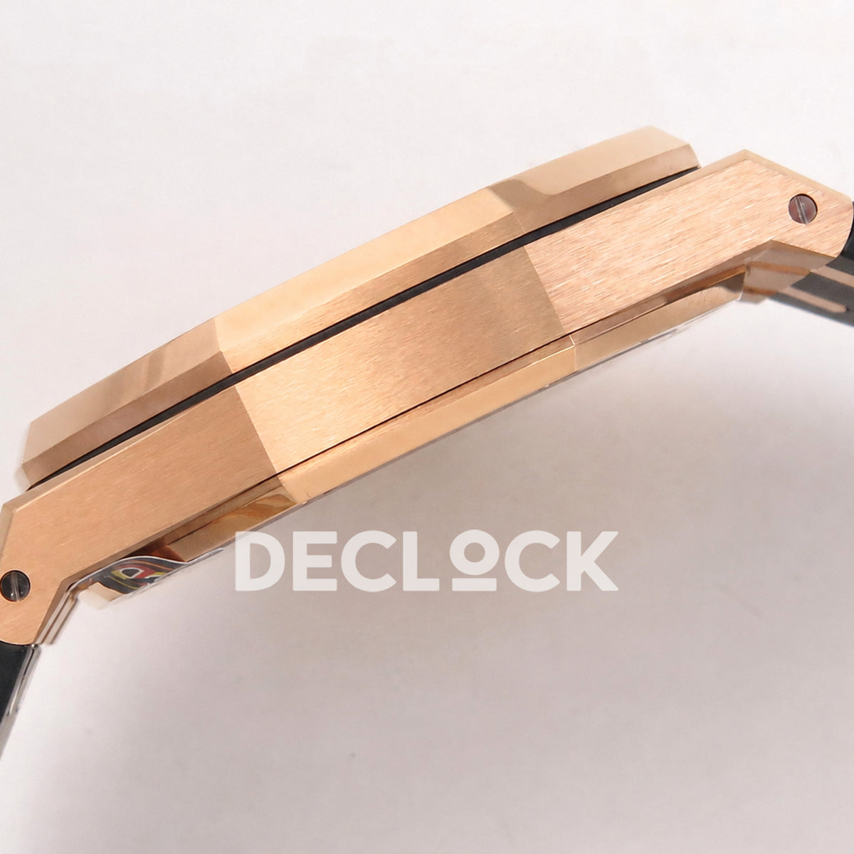 Audemars Piguet Royal Oak 41mm 15500 Rose Gold Black Dial Rubber Strap DDF DD4302 Super Clone