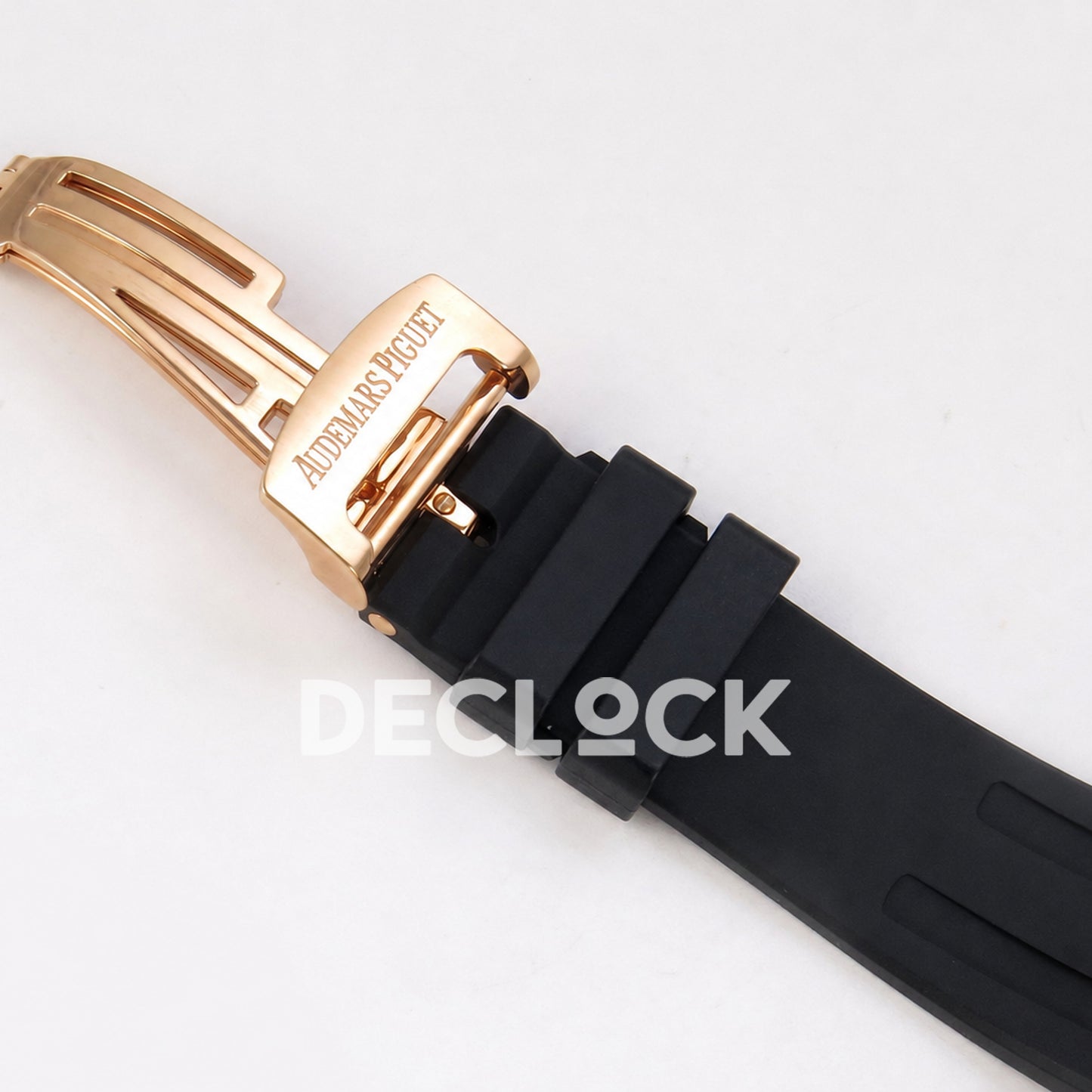 Audemars Piguet Royal Oak 41mm 15500 Rose Gold Black Dial Rubber Strap DDF DD4302 Super Clone