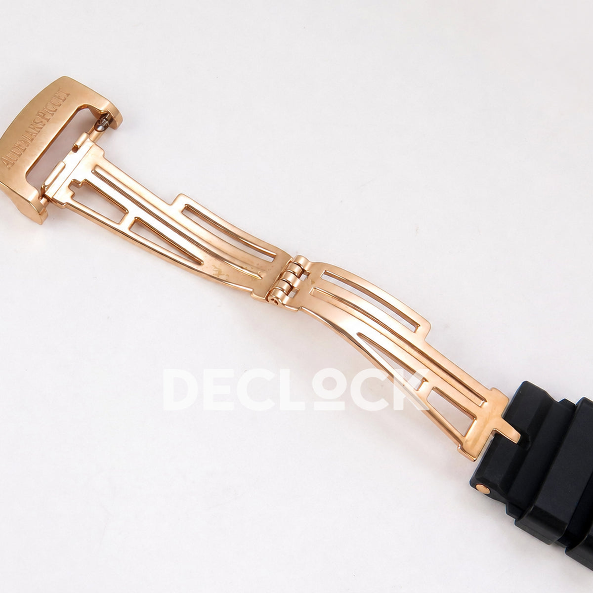 Audemars Piguet Royal Oak 41mm 15500 Rose Gold Black Dial Rubber Strap DDF DD4302 Super Clone