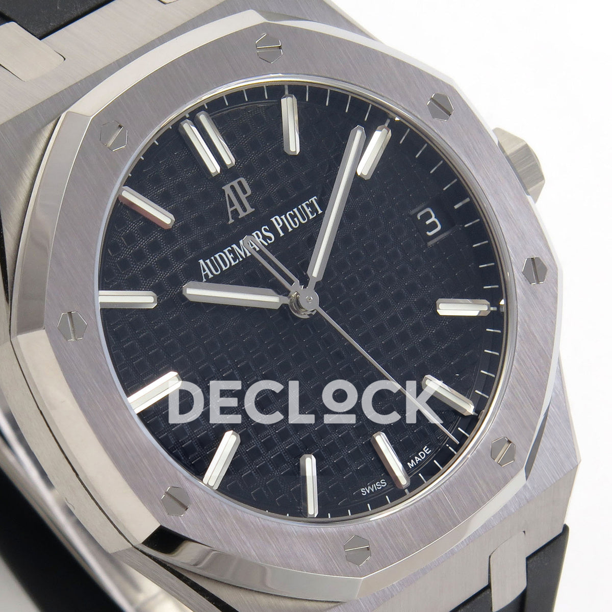Audemars Piguet Royal Oak 15500 DDF Black Rubber Strap DD4302 replica - dial angle left