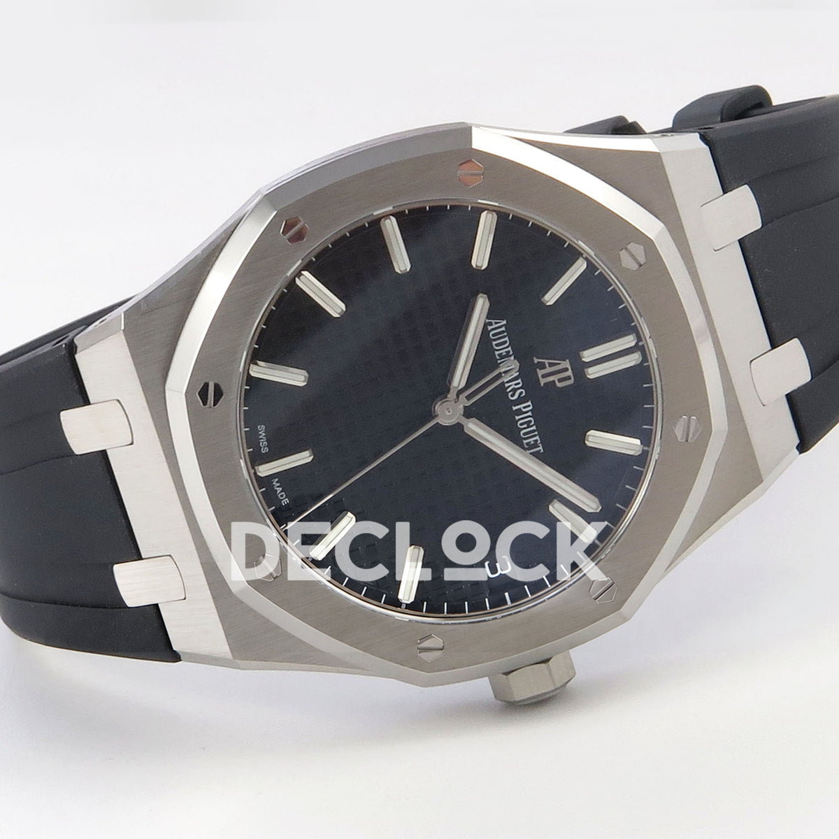 Audemars Piguet Royal Oak 15500 DDF Black Rubber Strap DD4302 replica - full watch left