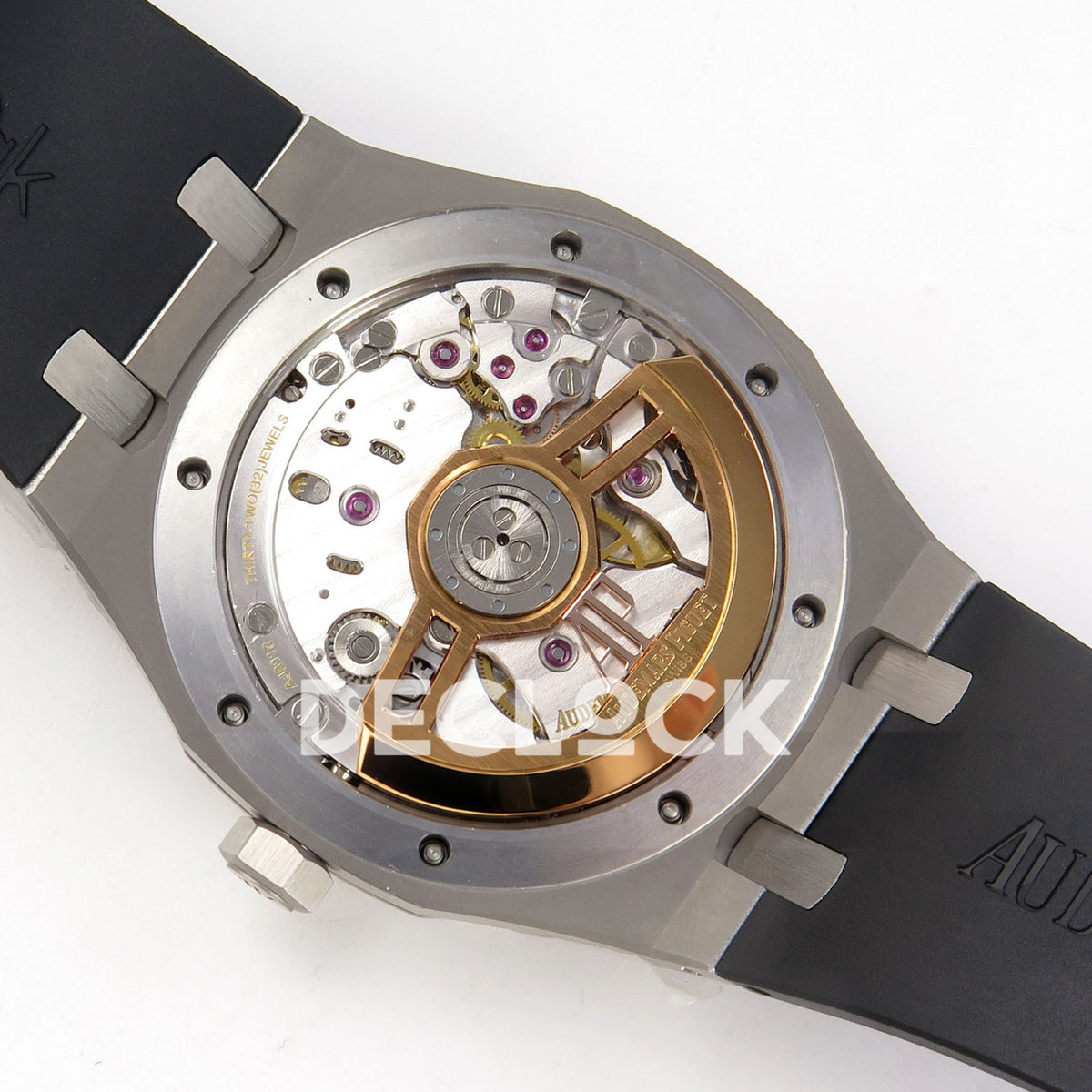 Audemars Piguet Royal Oak 15500 DDF Black Rubber Strap DD4302 replica - movement back angle