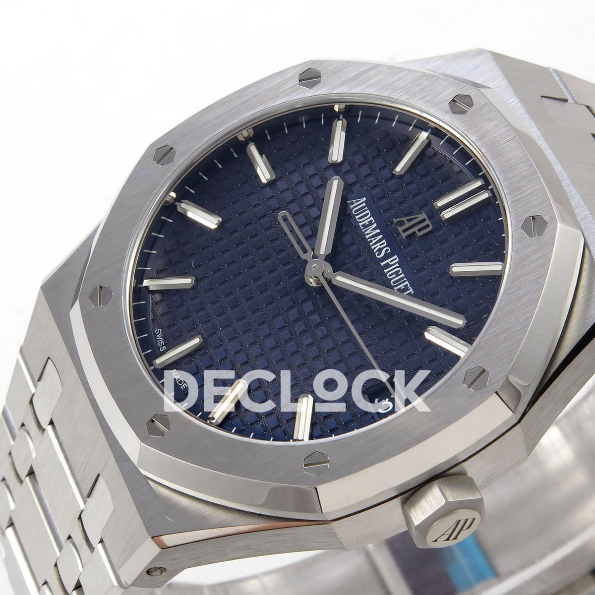 Audemars Piguet Royal Oak 15500 DDF Blue Bracelet DD4302 replica - dial angle right