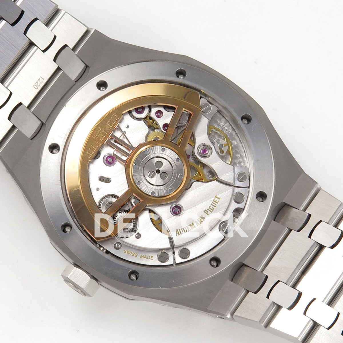 Audemars Piguet Royal Oak 15500 DDF Blue Bracelet DD4302 replica - caseback angle