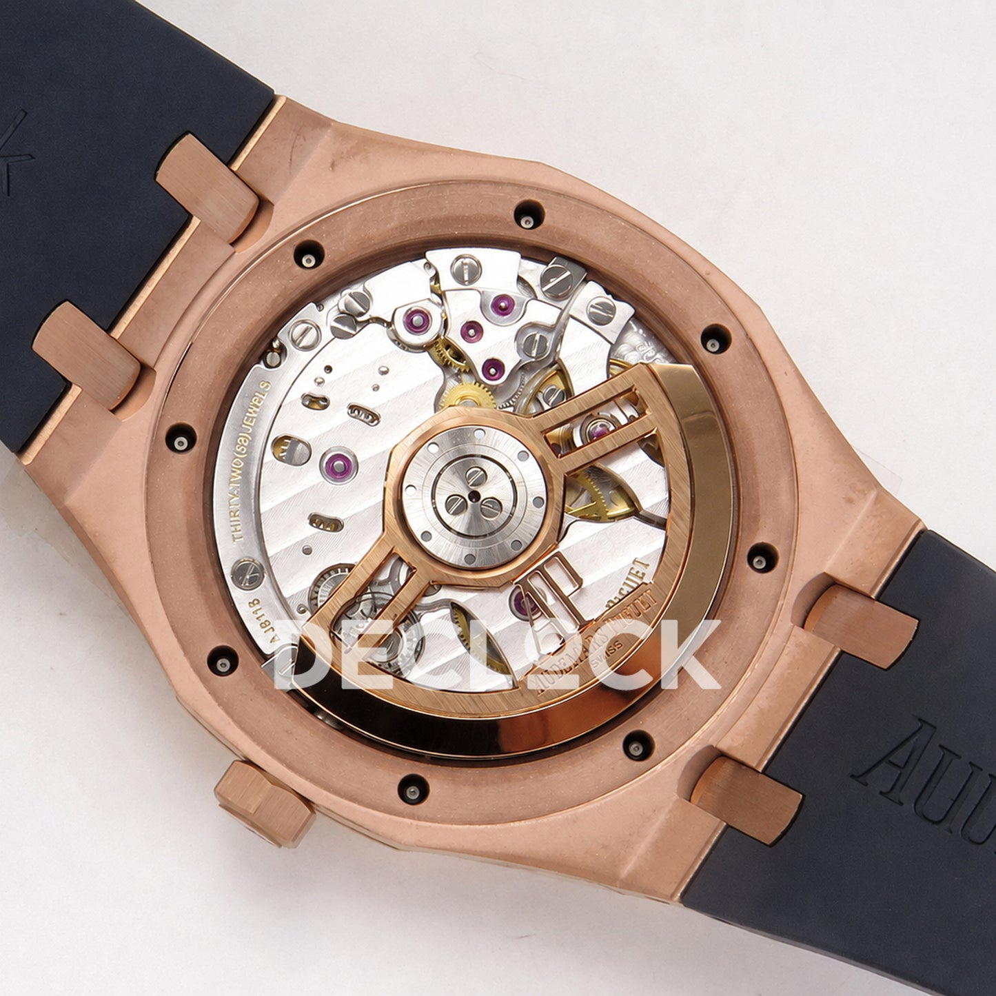 Audemars Piguet Royal Oak 41mm 15500 Rose Gold Blue Dial Rubber Strap DDF DD4302 Super Clone