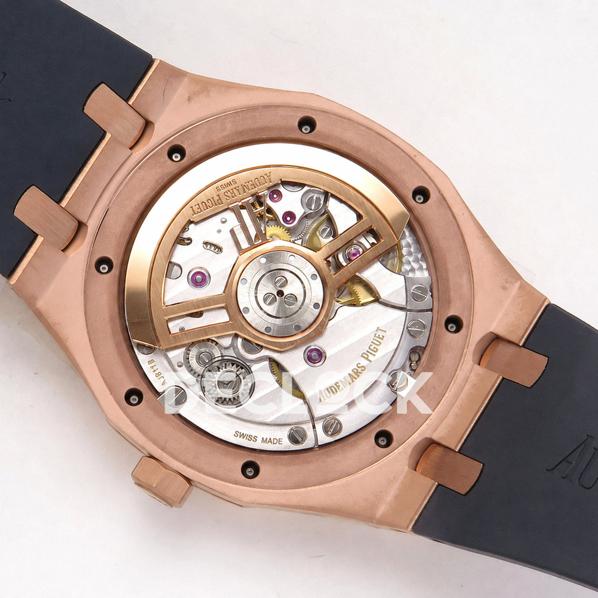 Audemars Piguet Royal Oak 41mm 15500 Rose Gold Blue Dial Rubber Strap DDF DD4302 Super Clone