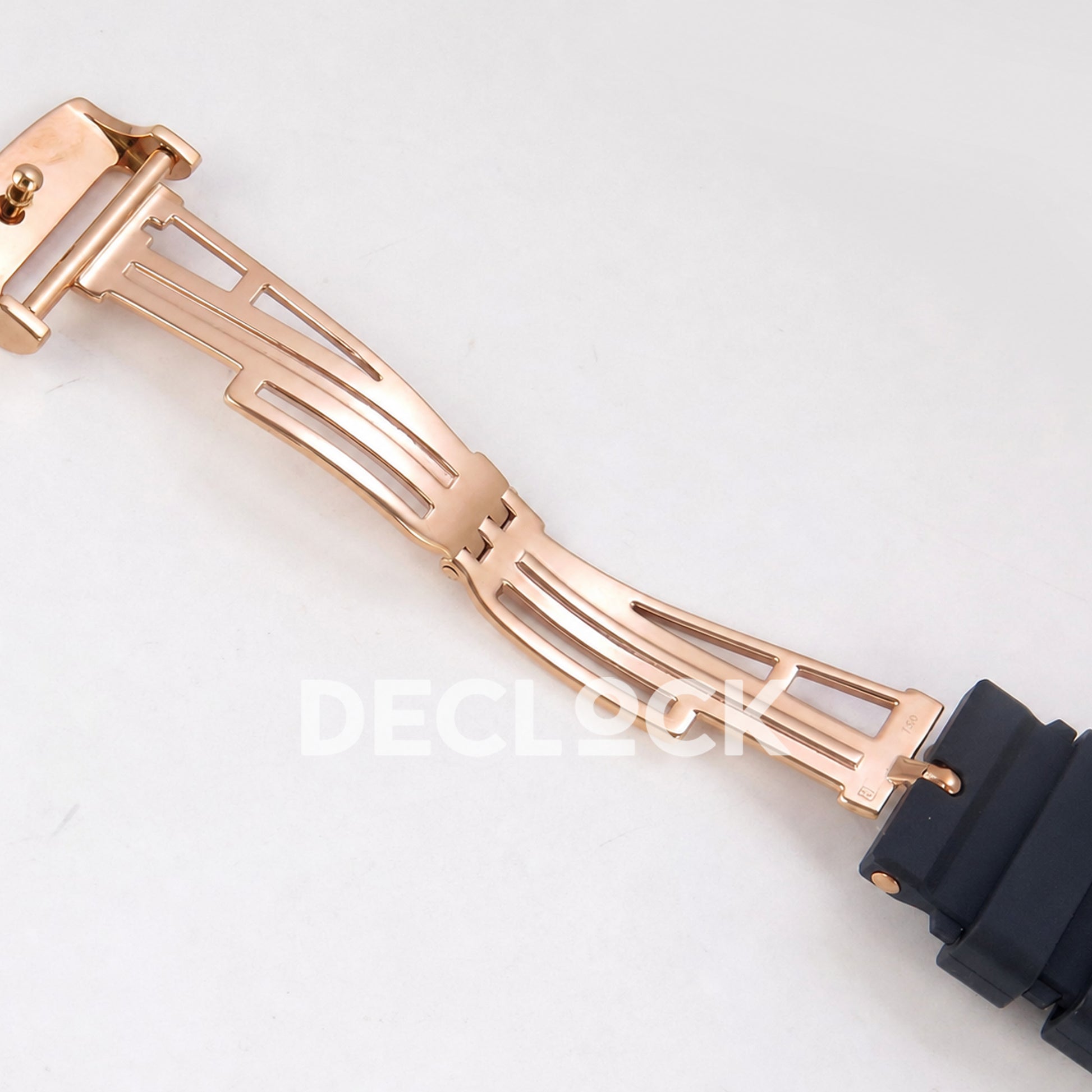 Audemars Piguet Royal Oak 41mm 15500 Rose Gold Blue Dial Rubber Strap DDF DD4302 Super Clone