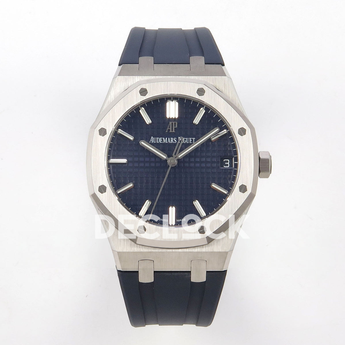 Audemars Piguet Royal Oak 15500 DDF Blue Rubber Strap DD4302 replica - front