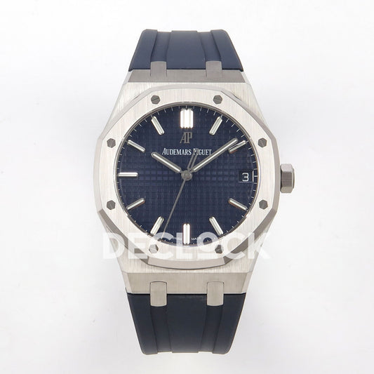 Audemars Piguet Royal Oak 15500 DDF Blue Rubber Strap DD4302 replica - front