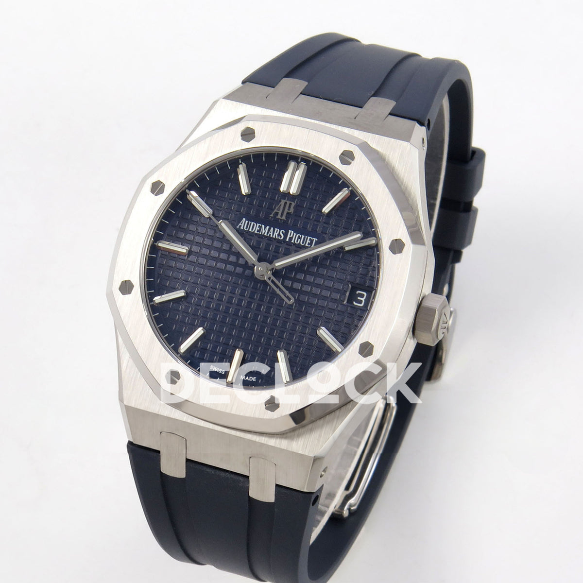 Audemars Piguet Royal Oak 15500 DDF Blue Rubber Strap DD4302 replica - three quarter