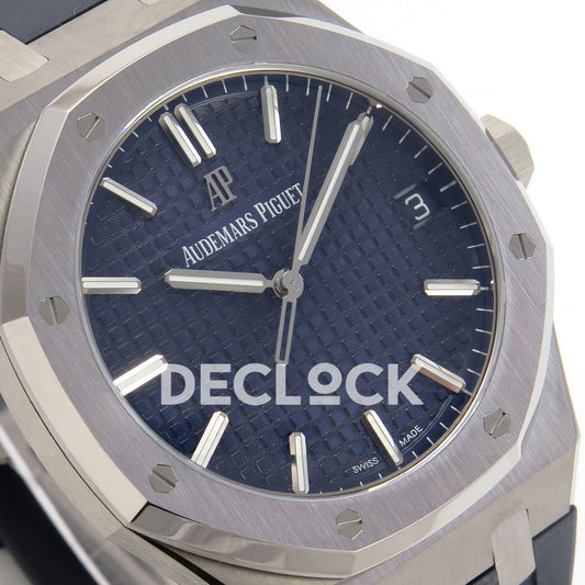 Audemars Piguet Royal Oak 15500 DDF Blue Rubber Strap DD4302 replica - dial angle left