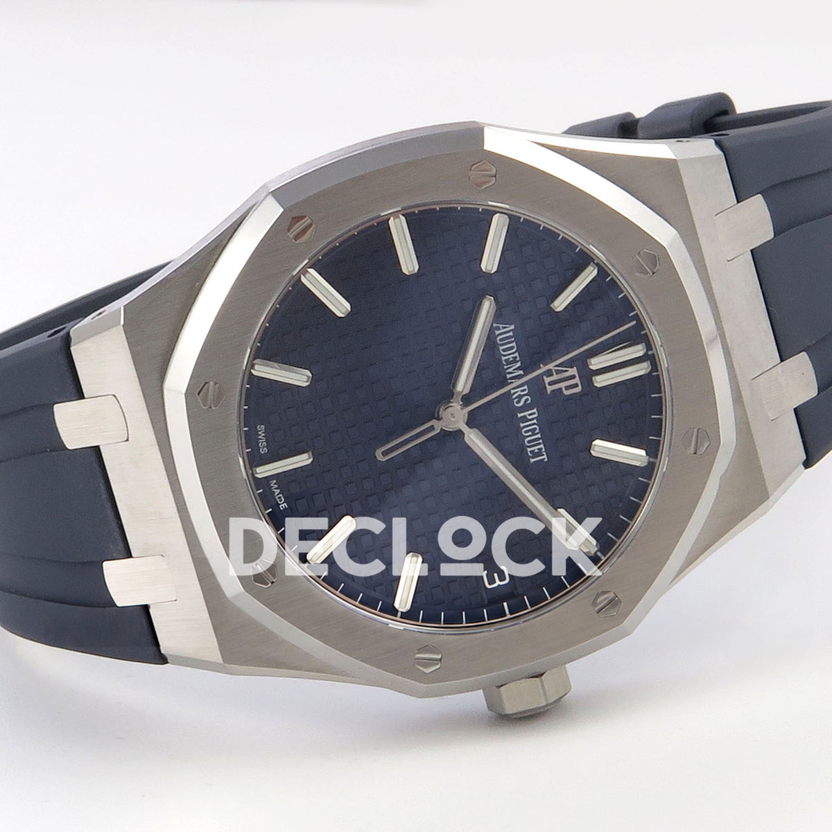 Audemars Piguet Royal Oak 15500 DDF Blue Rubber Strap DD4302 replica - full watch left