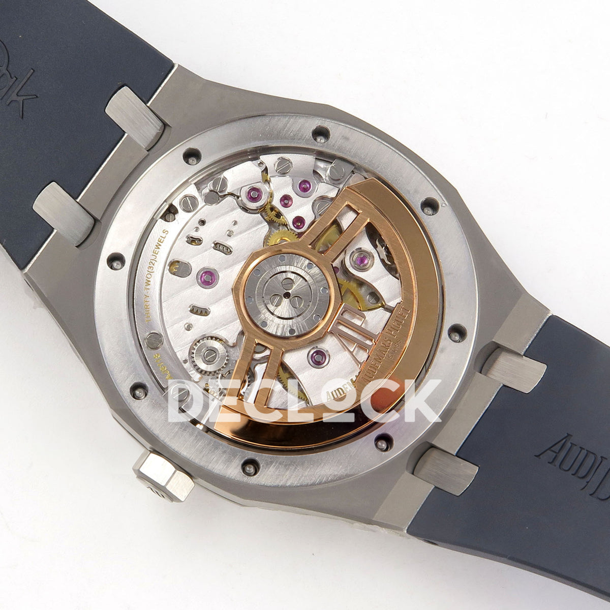 Audemars Piguet Royal Oak 15500 DDF Blue Rubber Strap DD4302 replica - movement back angle