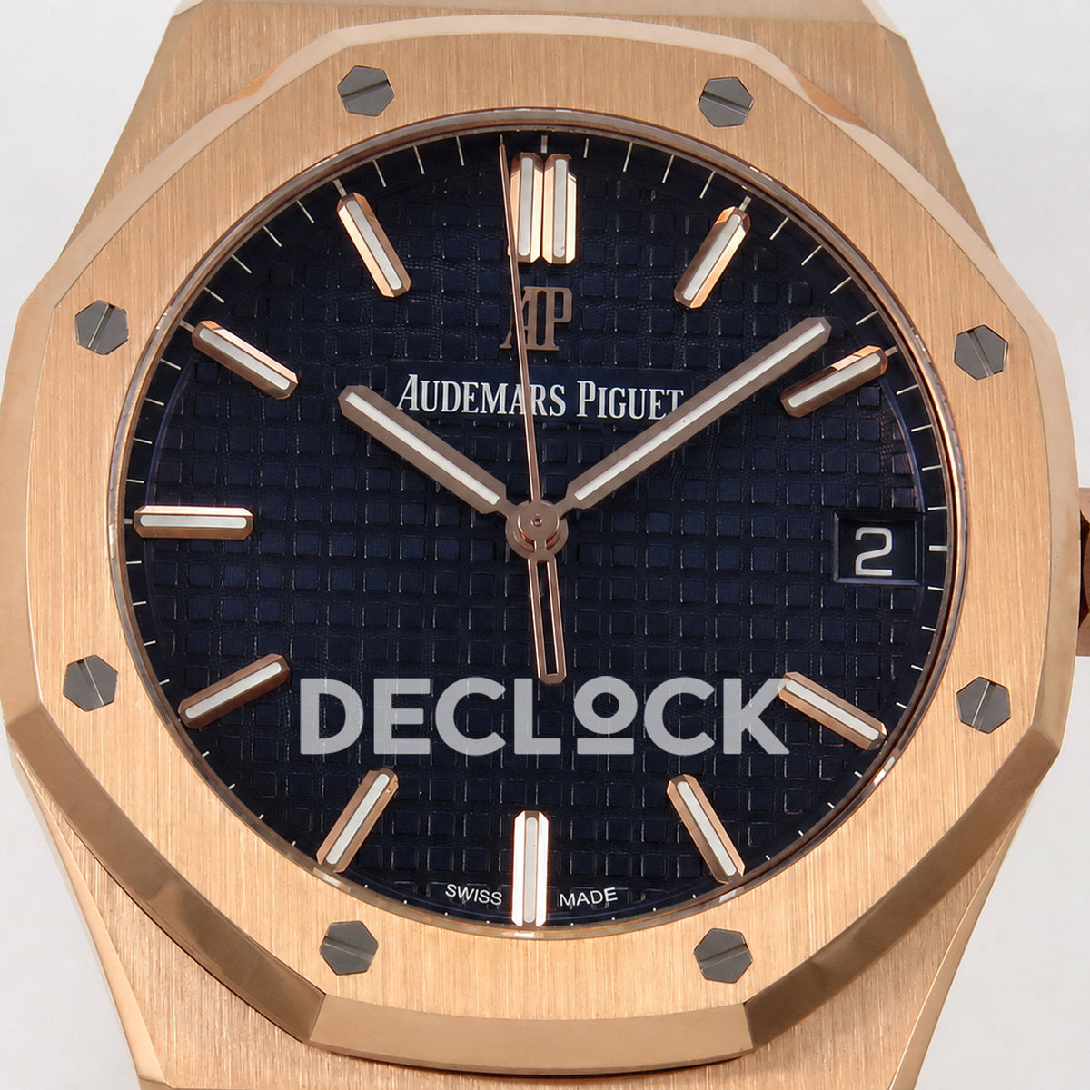 Audemars Piguet Royal Oak 41mm 15500 Rose Gold Black Dial DDF DD4302 Super Clone Weighted