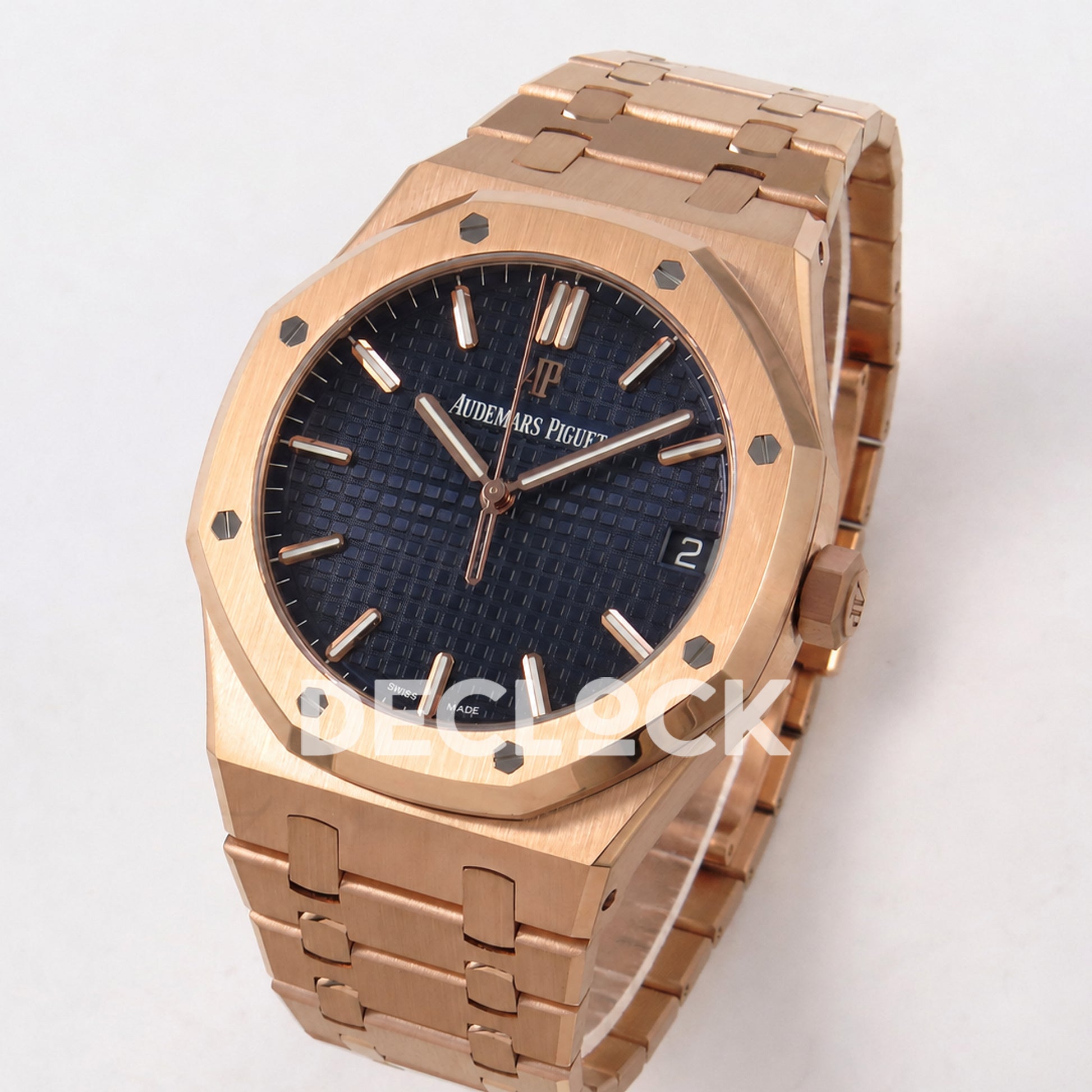 Audemars Piguet Royal Oak 41mm 15500 Rose Gold Black Dial DDF DD4302 Super Clone Weighted