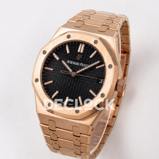 Audemars Piguet Royal Oak 41mm 15500 Rose Gold Blue Dial DDF DD4302 Super Clone Weighted