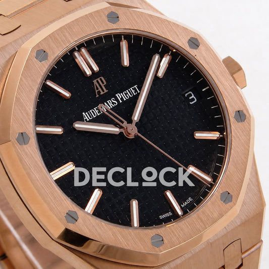 Audemars Piguet Royal Oak 41mm 15500 Rose Gold Blue Dial DDF DD4302 Super Clone Weighted