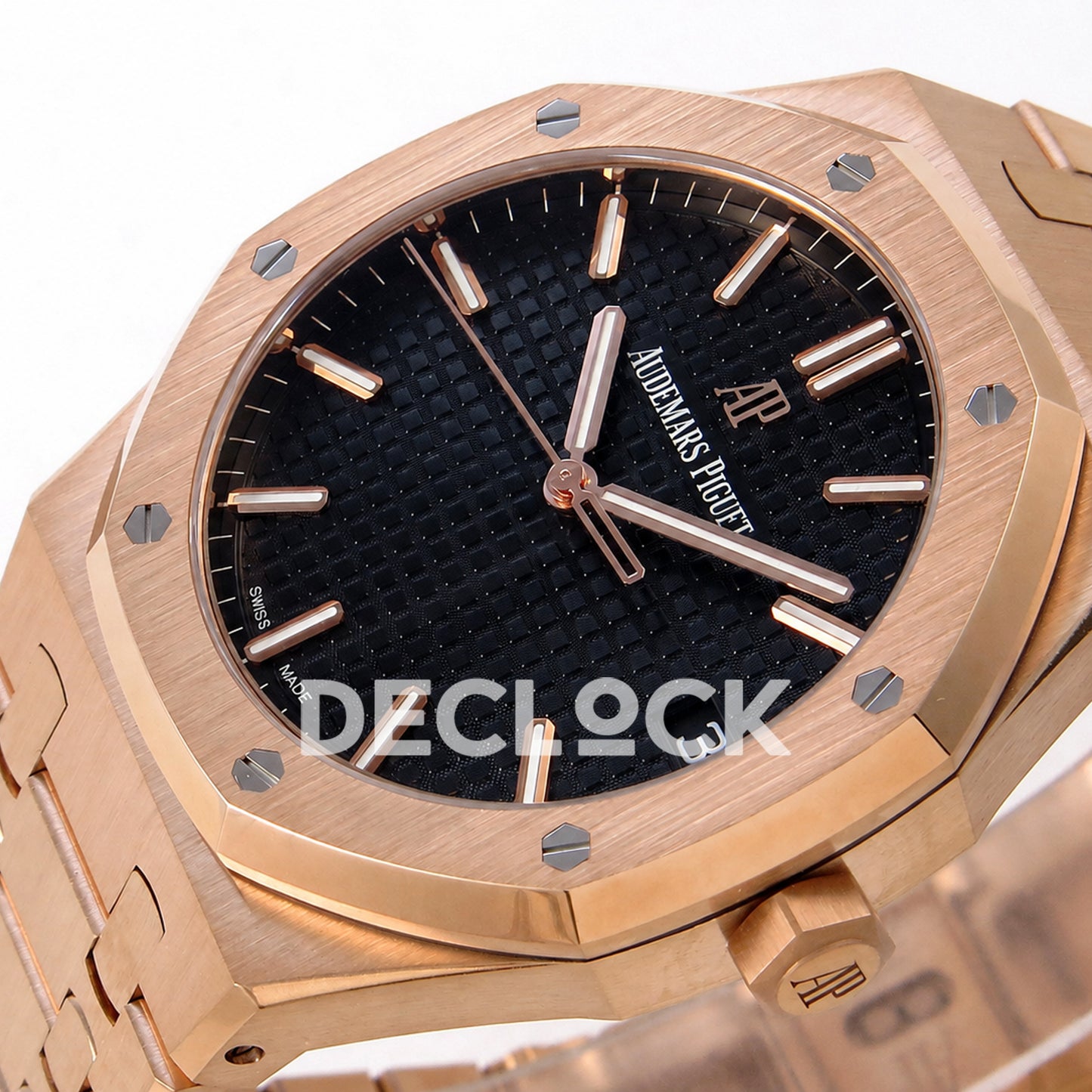 Audemars Piguet Royal Oak 41mm 15500 Rose Gold Blue Dial DDF DD4302 Super Clone Weighted