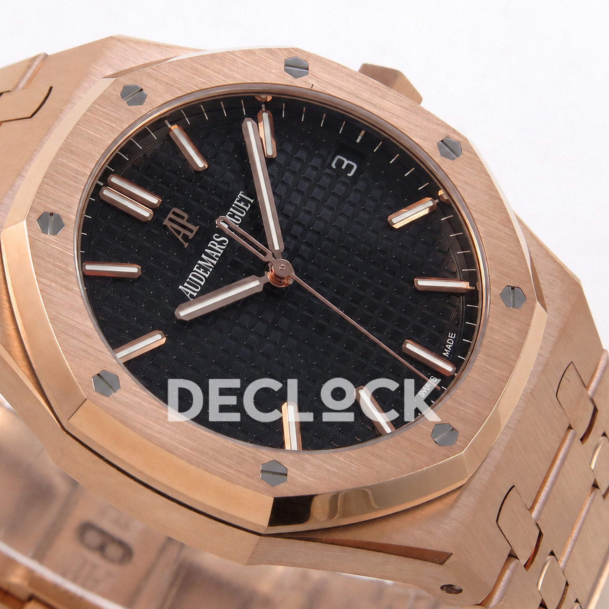 Audemars Piguet Royal Oak 41mm 15500 Rose Gold Blue Dial DDF DD4302 Super Clone Weighted