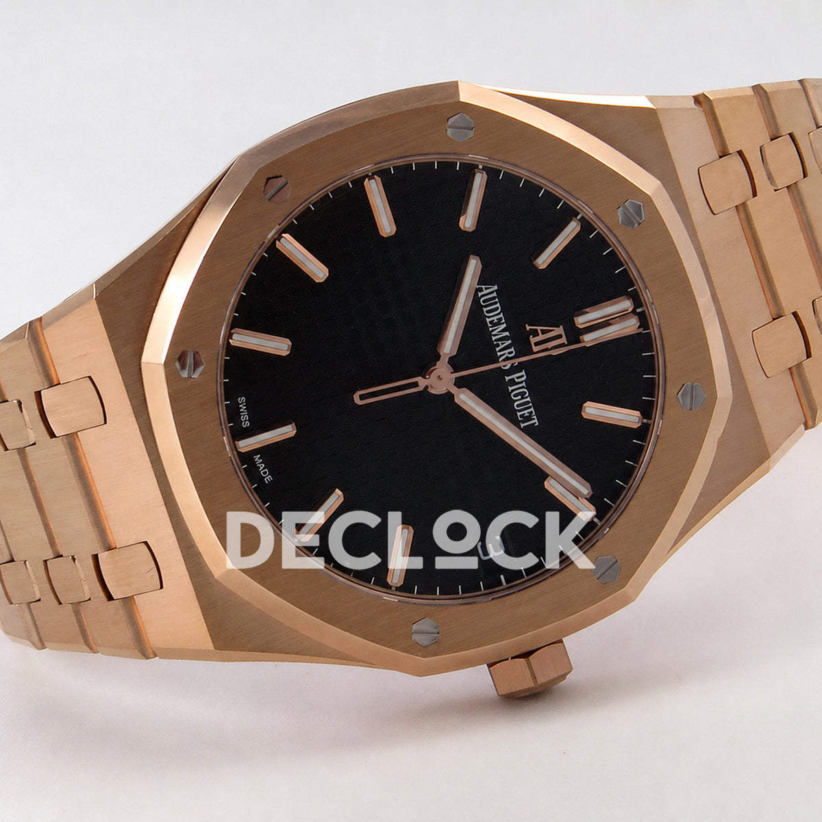Audemars Piguet Royal Oak 41mm 15500 Rose Gold Blue Dial DDF DD4302 Super Clone Weighted