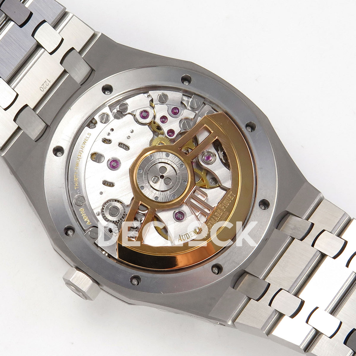 Audemars Piguet Royal Oak 15500 DDF White Bracelet DD4302 replica - movement back angle
