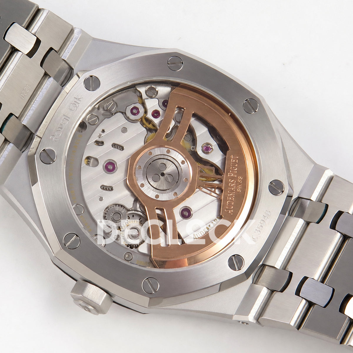 Audemars Piguet Royal Oak 15500ST.OO.1220ST.01 JF blue dial steel bracelet DD4302 — caseback