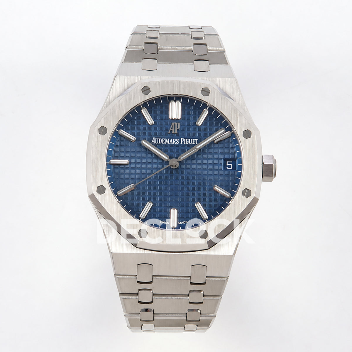 Audemars Piguet Royal Oak 15500ST.OO.1220ST.01 JF blue dial steel bracelet DD4302 — front