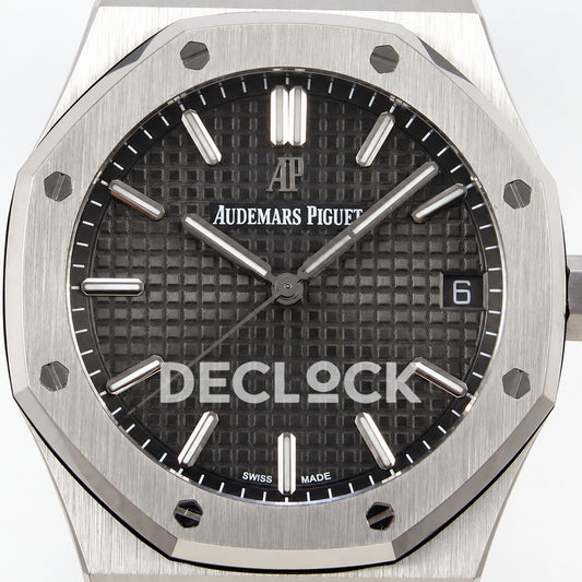 Audemars Piguet Royal Oak 15500ST.OO.1220ST.02 JF gray dial steel bracelet DD4302 — dial detail