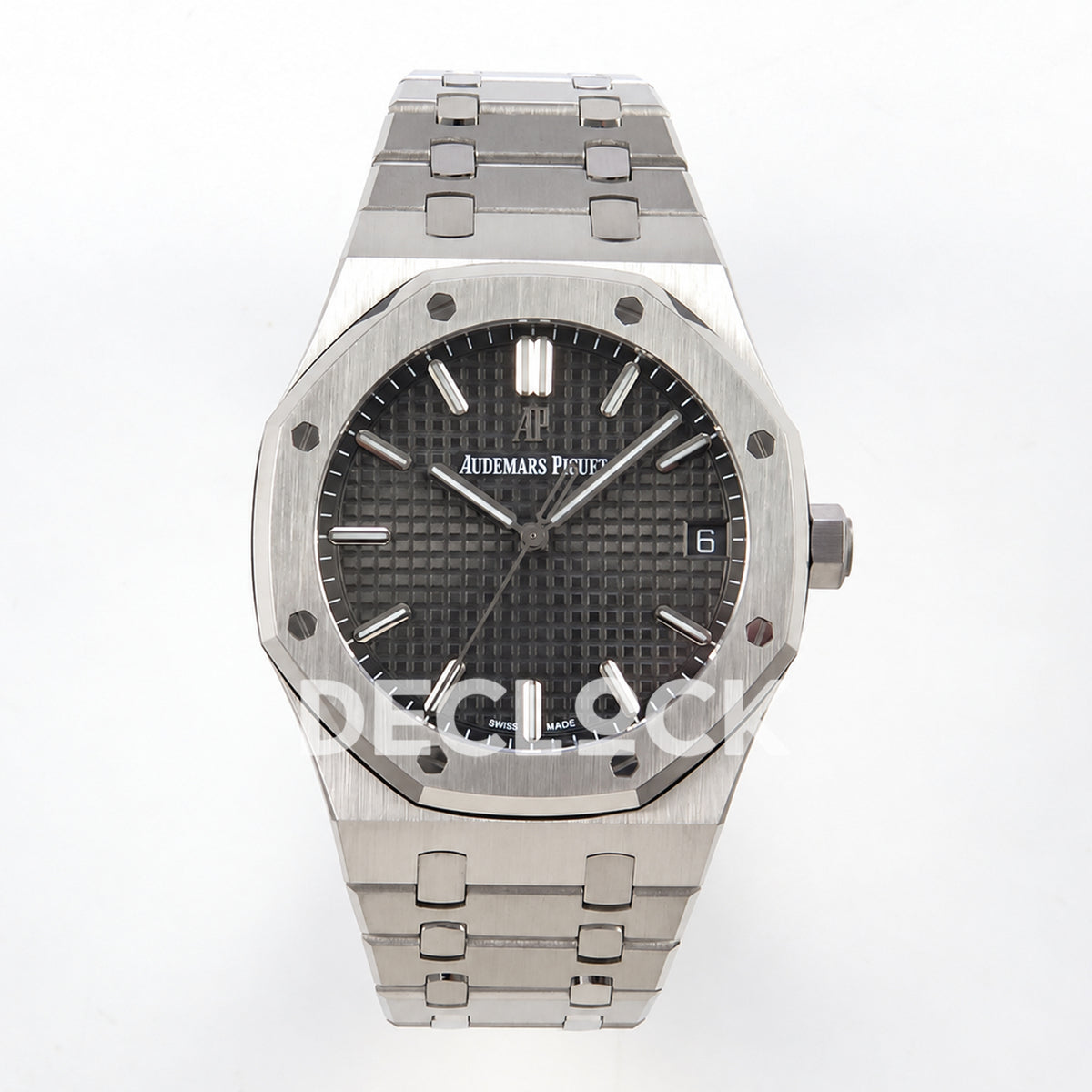 Audemars Piguet Royal Oak 15500ST.OO.1220ST.02 JF gray dial steel bracelet DD4302 — front