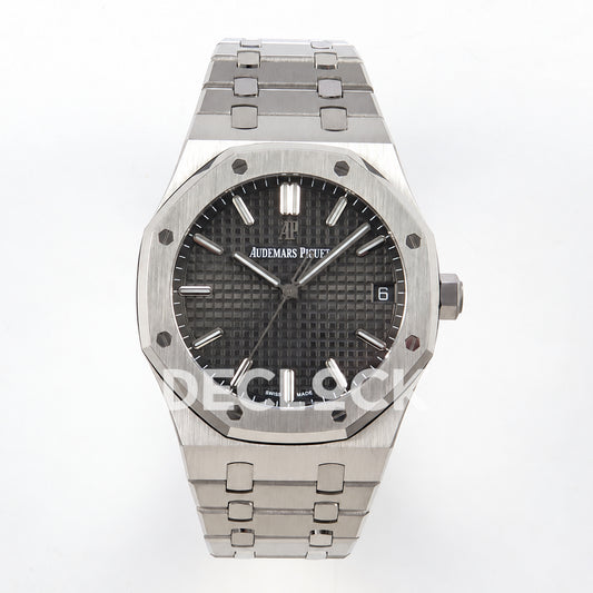 Audemars Piguet Royal Oak 15500ST.OO.1220ST.02 JF gray dial steel bracelet DD4302 — front