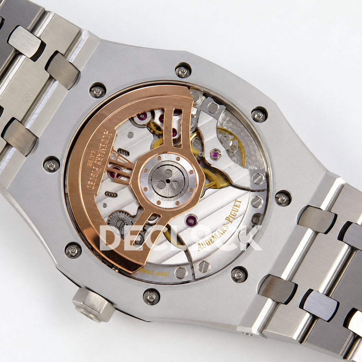 Audemars Piguet Royal Oak 15500ST.OO.1220ST.02 JF gray dial steel bracelet DD4302 — movement rotor
