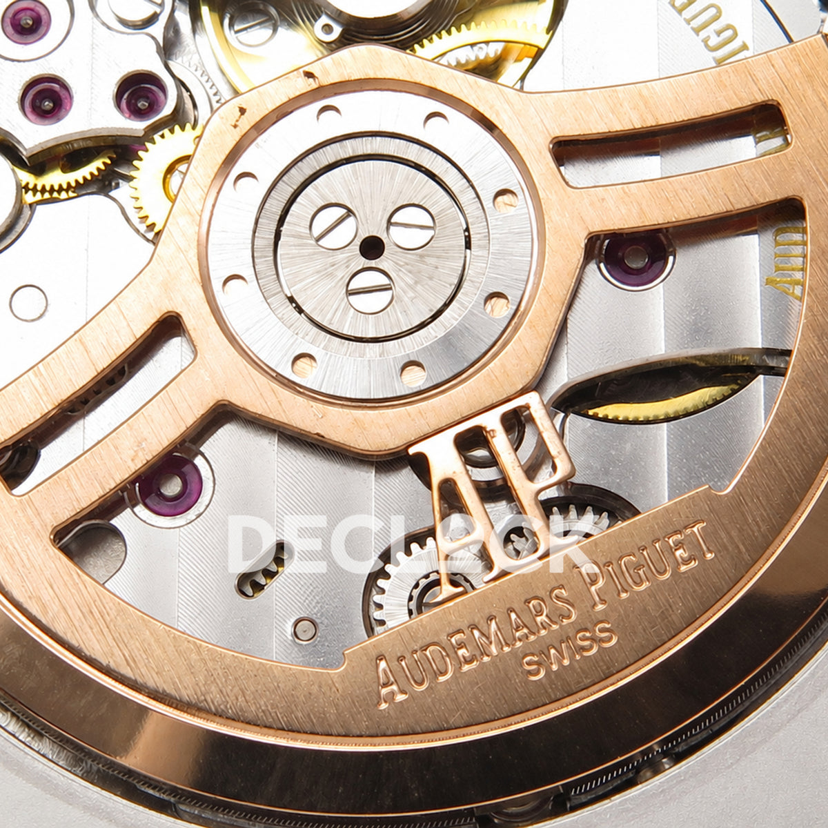 Audemars Piguet Royal Oak 15500ST.OO.1220ST.02 JF gray dial steel bracelet DD4302 — rotor detail