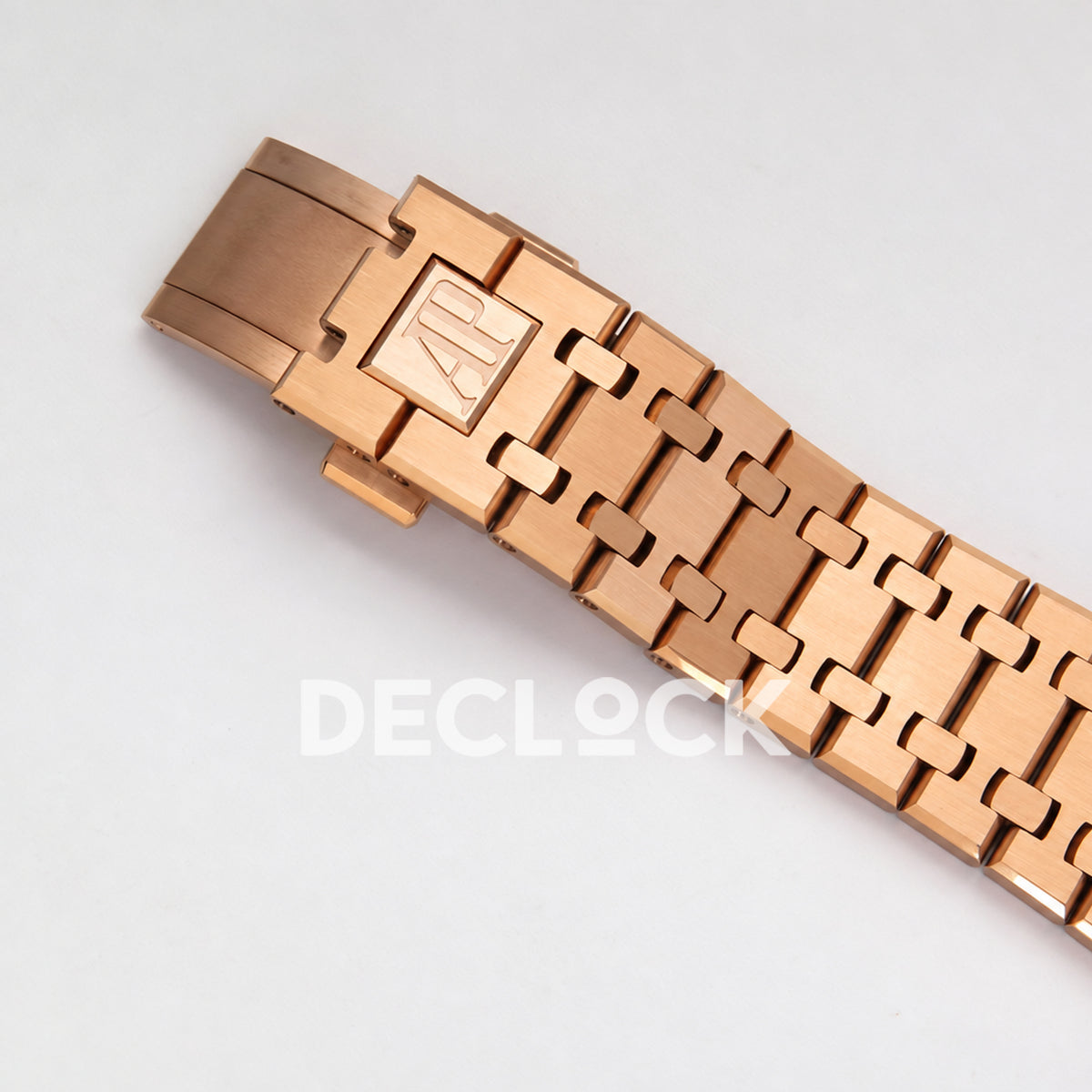Audemars Piguet Royal Oak 15500OR.OO.1220OR.01 JF black dial rose gold bracelet DD4302 — bracelet clasp