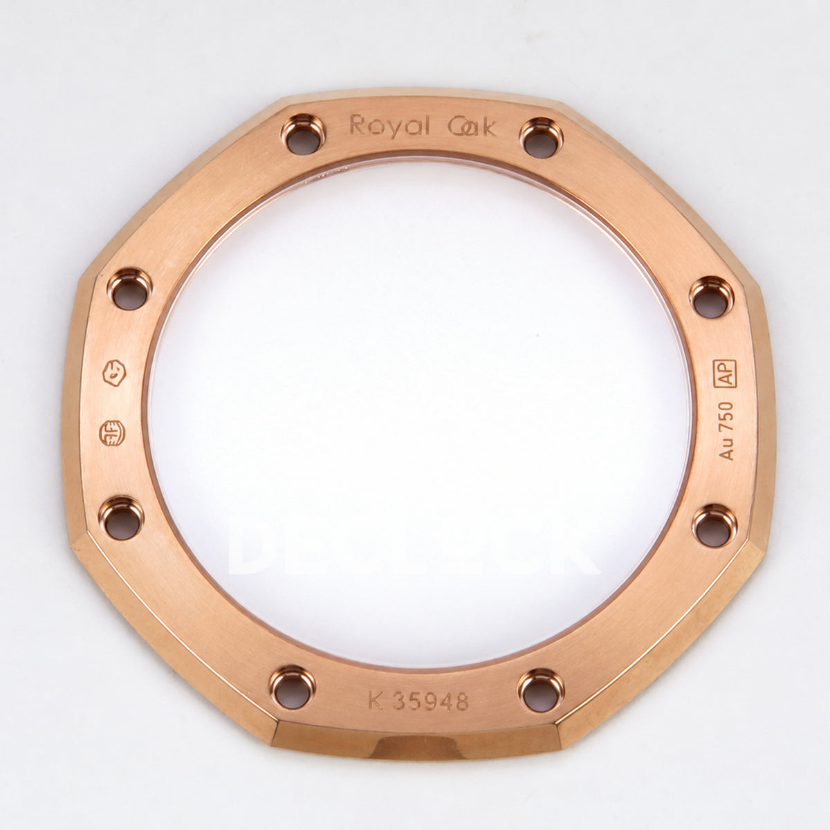 Audemars Piguet Royal Oak 15500OR.OO.1220OR.01 JF black dial rose gold bracelet DD4302 — caseback outer