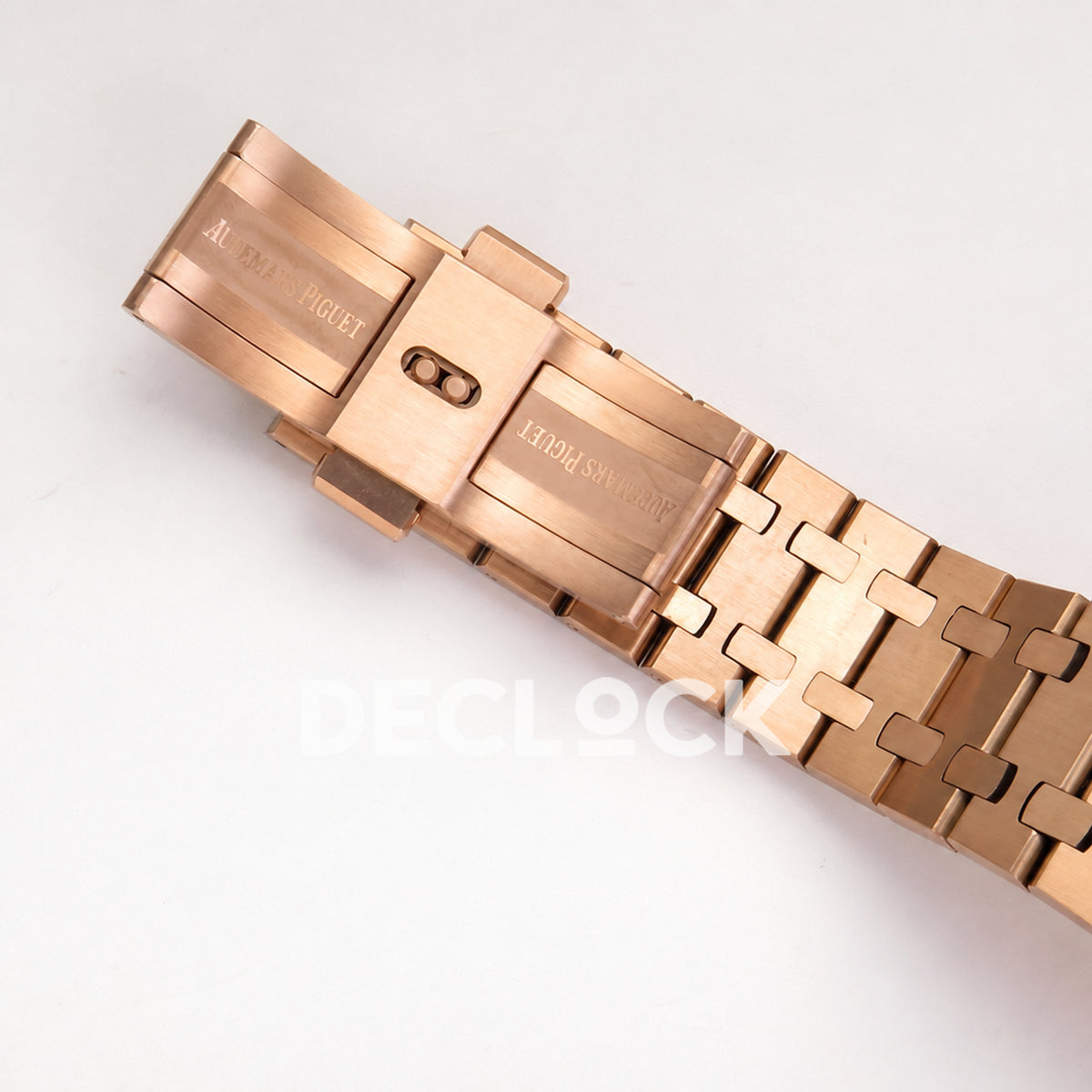 Audemars Piguet Royal Oak 15500OR.OO.1220OR.01 JF black dial rose gold bracelet DD4302 — clasp inner