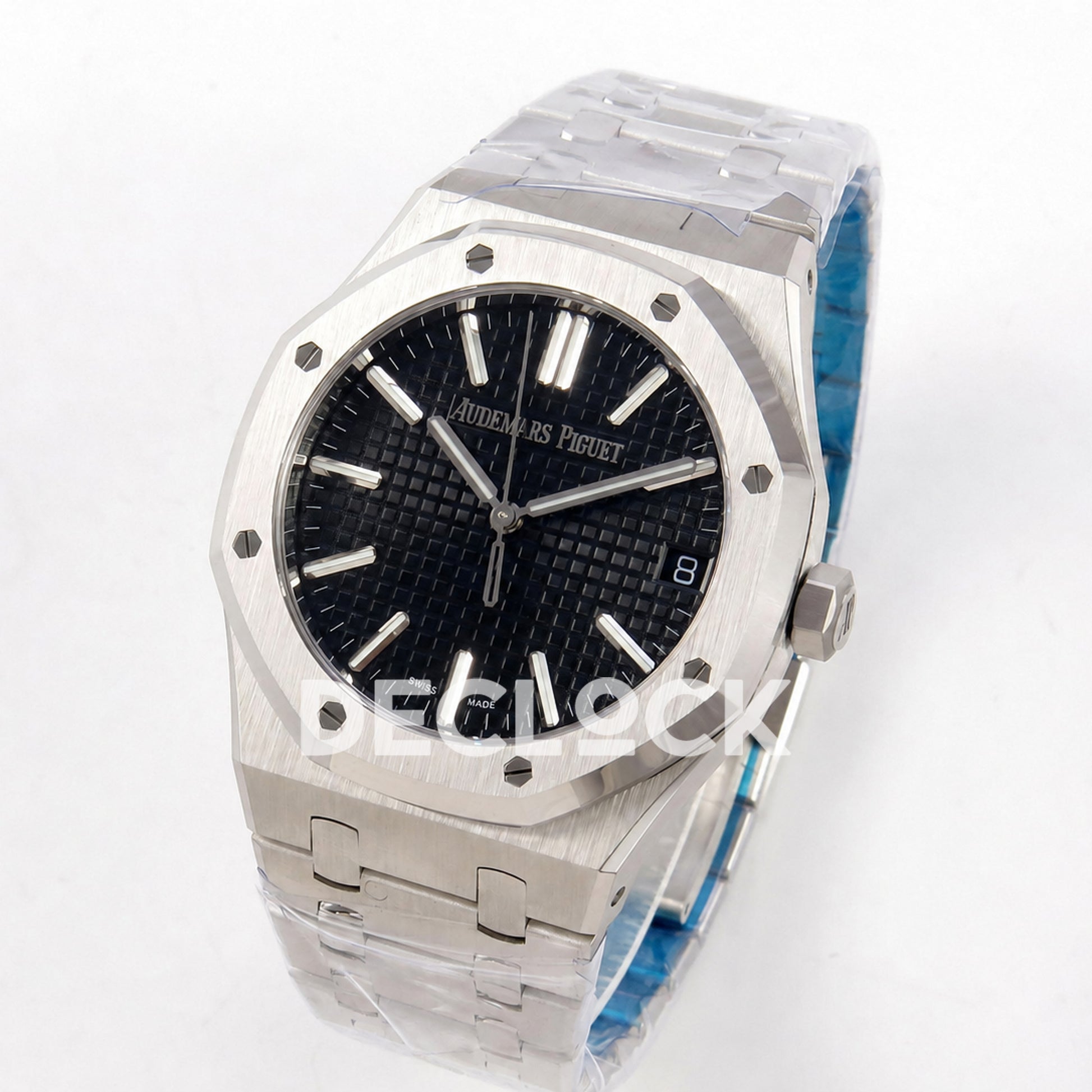 Audemars Piguet Royal Oak 41mm 15500 SS VSF Black Textured Dial on SS Bracelet DD4302 Super Clone