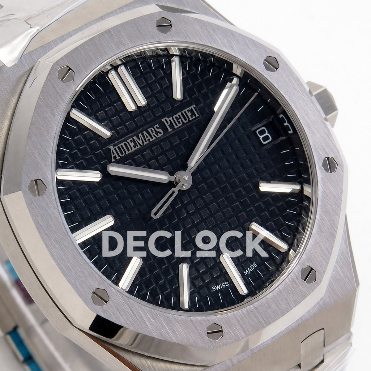 Audemars Piguet Royal Oak 41mm 15500 SS VSF Black Textured Dial on SS Bracelet DD4302 Super Clone