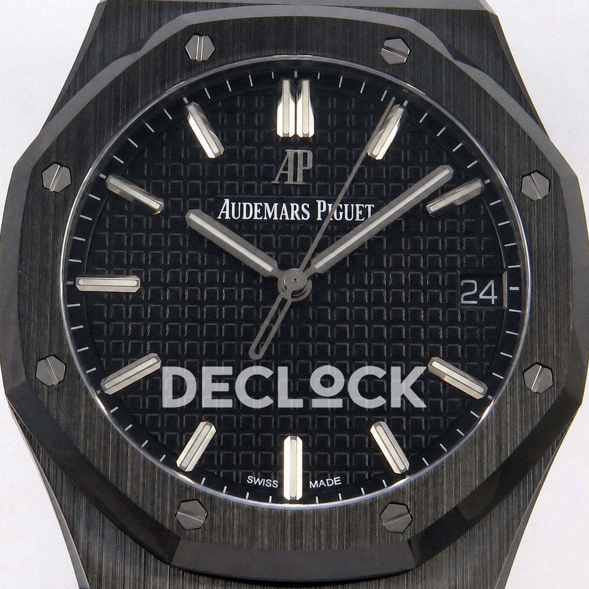 Audemars Piguet Royal Oak 41mm 15500 Black Ceramic ZF SA4302 Free Sprung Replica
