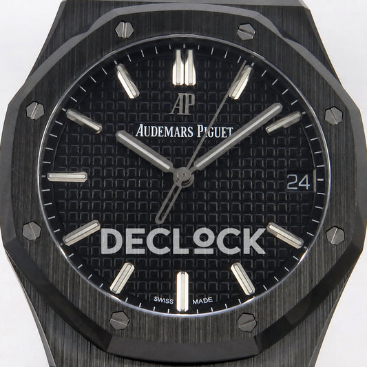 Audemars Piguet Royal Oak 41mm 15500 Black Ceramic ZF SA4302 Free Sprung Replica