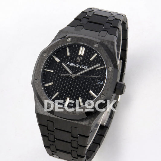 Audemars Piguet Royal Oak 41mm 15500 Black Ceramic ZF SA4302 Free Sprung Replica