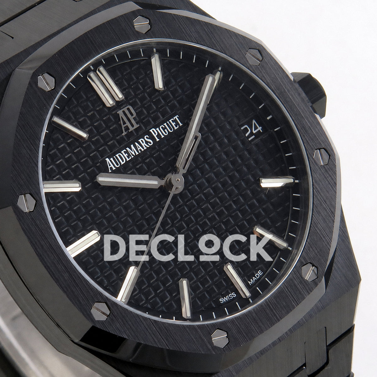 Audemars Piguet Royal Oak 41mm 15500 Black Ceramic ZF SA4302 Free Sprung Replica