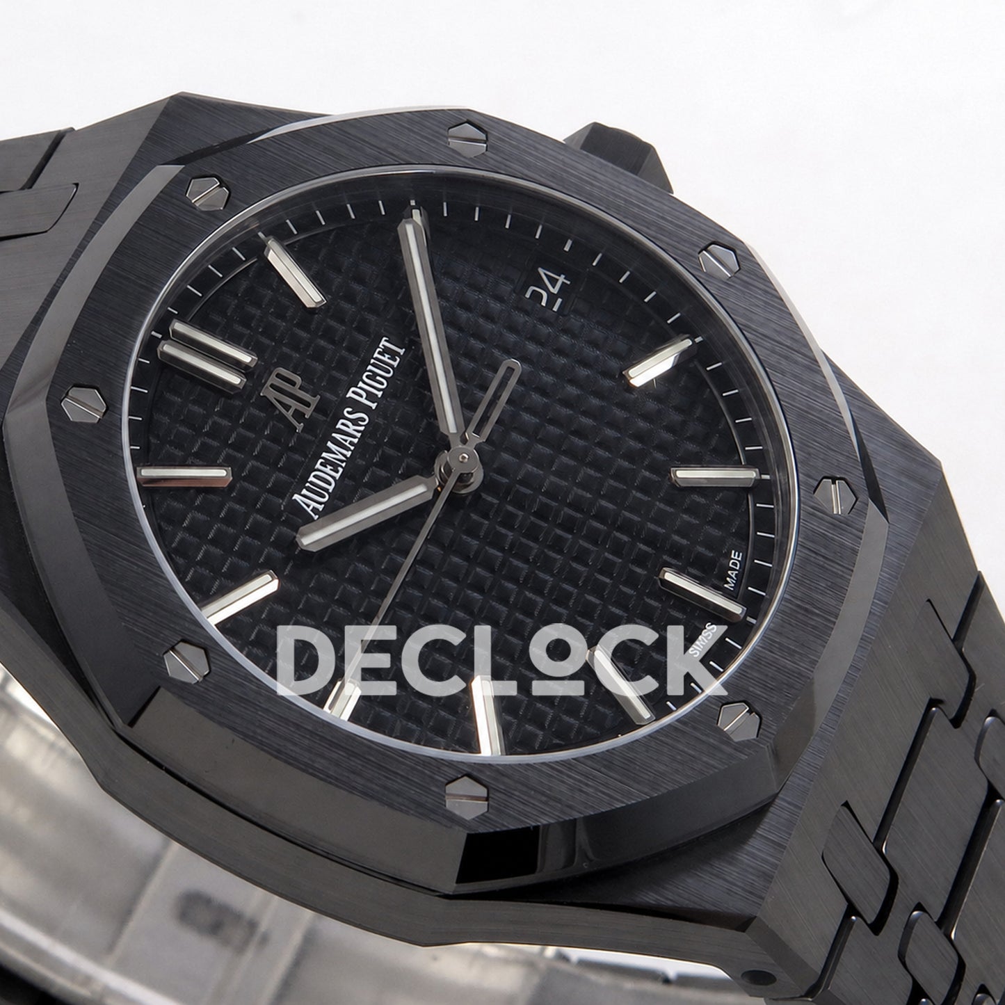 Audemars Piguet Royal Oak 41mm 15500 Black Ceramic ZF SA4302 Free Sprung Replica